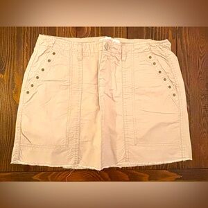 Old Navy Skirt Womens 
Mini Khaki Tan Brown Studded  
Size 6